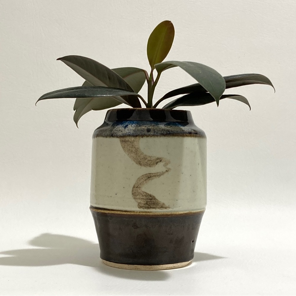 Vintage Handmade Studio Pottery Vase, Utensil Holder, Planter, Art Supplies